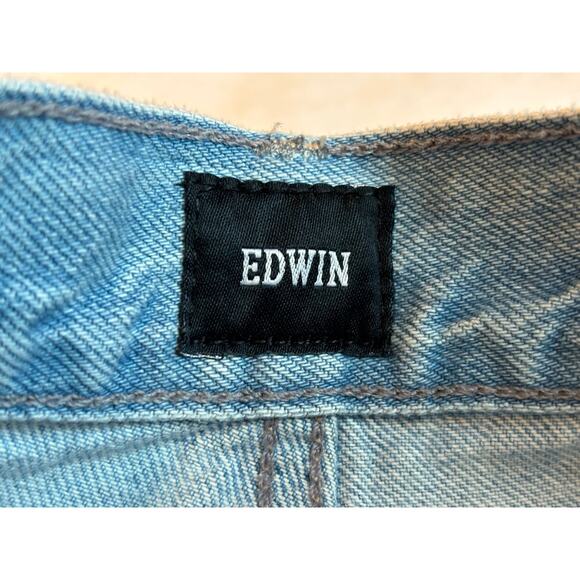 USA Made NWT EDWIN Jeans High Rise Crop Dani Color ESCAPE 100% ORGANIC Cotton 31 - Picture 9 of 10